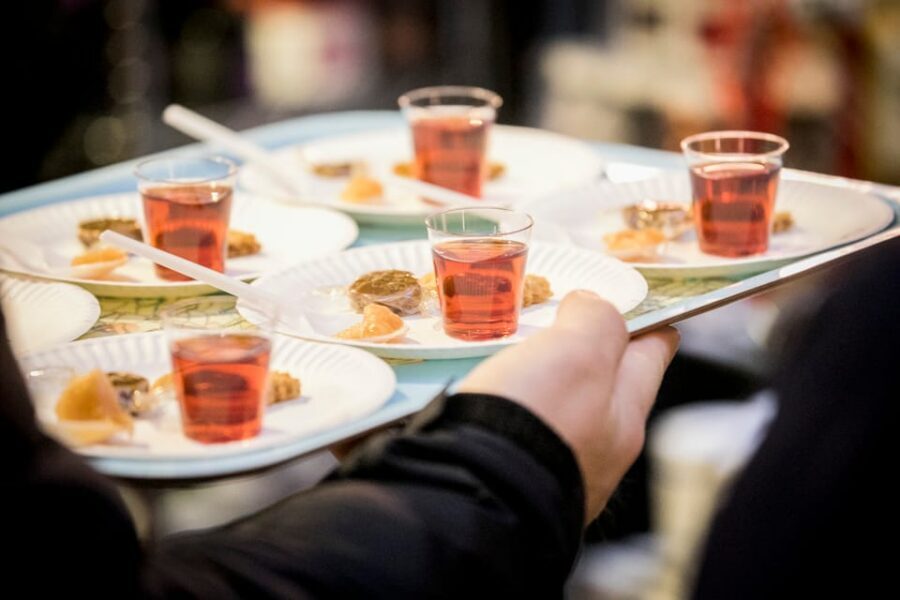 Copenhagen: Evening Gourmet Walk with Food & Drinks Tasting - The dinner segment: fish main course with wine or juice